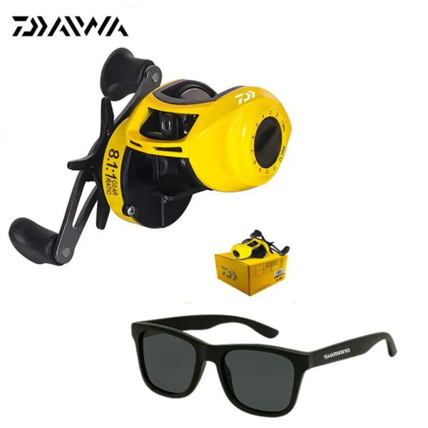 Carretilha Daiwa 18KG Drag 12+1 Rolamentos Anti-Cabeleira + Óculos SHIMANO de BRINDE!