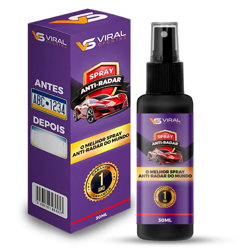 Placa Invisível – Spray Anti-Radar 30ML